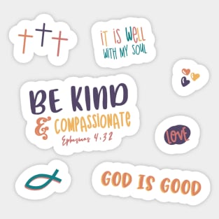 Be Kind Christian Sticker Pack Sticker